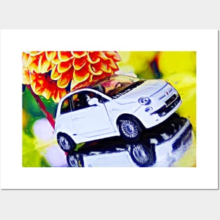 New Fiat 500 surrealism Posters and Art